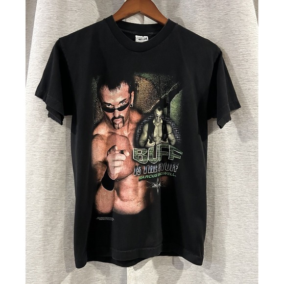 Vintage 1998 Buff The Stuff Wrestling T Shirt‎ Youth Size Large